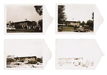 (CIVIL RIGHTS.) Snapshots of the bomb-damaged home of activist Rev. Arthur Shores in Birmingham, Alabama.